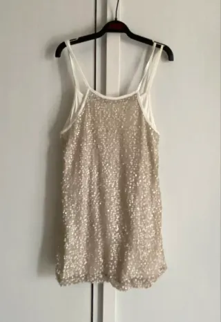 Vestito corto bambina paillettes tg 12 anni Rita