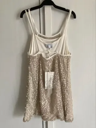 Vestito corto bambina paillettes tg 12 anni Rita