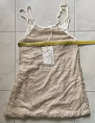 Vestito corto bambina paillettes tg 12 anni Rita