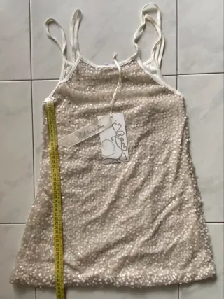 Vestito corto bambina paillettes tg 12 anni Rita