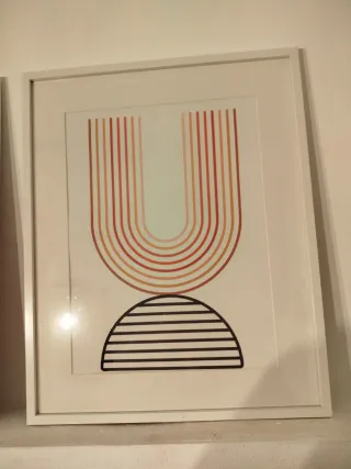 Set di 3 quadri decorativi astratti