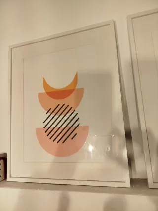 Set di 3 quadri decorativi astratti