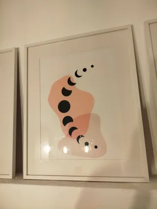 Set di 3 quadri decorativi astratti