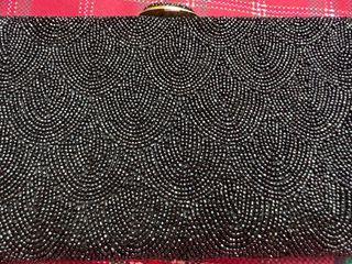 Bolso de fiesta vintage negro y dorado