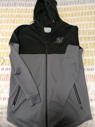 Chaqueta SikSilk Talla xs  Negra y Gris
