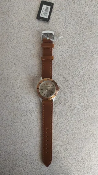 Reloj Time Force Mujer Nuevo Marrón Dorado