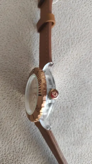 Reloj Time Force Mujer Nuevo Marrón Dorado