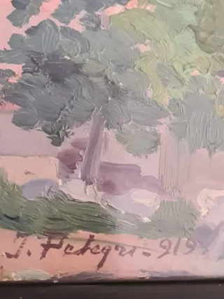 Pintura al óleo J. PELEGRI 1919