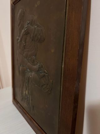 Rilievo ottone Dal Monteverde F. Pirani