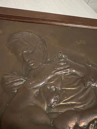 Rilievo ottone Dal Monteverde F. Pirani