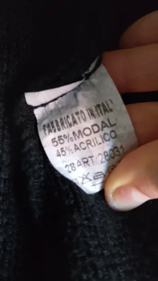 Chaleco punto  grueso Made in Italy