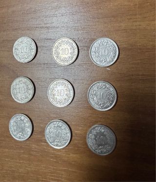 Moneta Svizzera Rappen 10