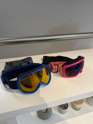 Casco de esquí Wedze azul y rosa