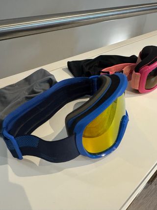 Casco de esquí Wedze azul y rosa