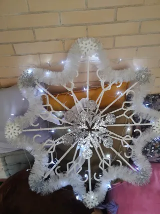 Disfraz copo nieve adulto y niña