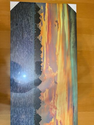 Quadro Tramonto Tropicale 100x40 cm