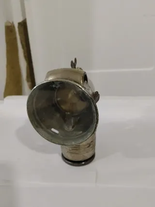 Antorcha de carburo bicicleta siglo XIX