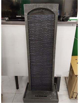 Peaktop Piedra de la Onda Fuentes para jardín, Gri