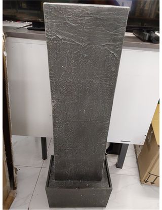 Peaktop Piedra de la Onda Fuentes para jardín, Gri