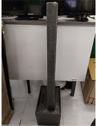 Peaktop Piedra de la Onda Fuentes para jardín, Gri