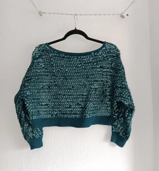 Chaqueta verde con lentejuelas