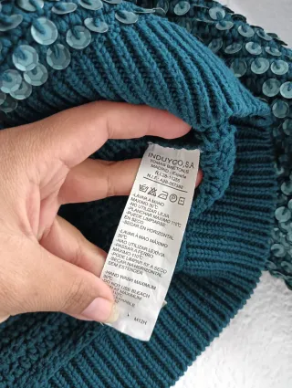 Chaqueta verde con lentejuelas