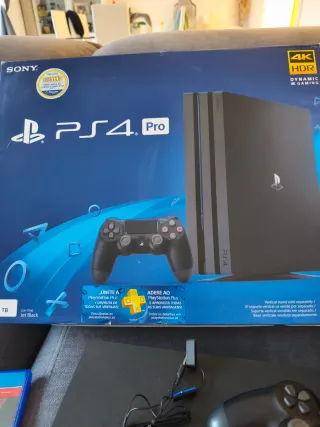 Consola PS4 Pro Negra + 2 Mandos