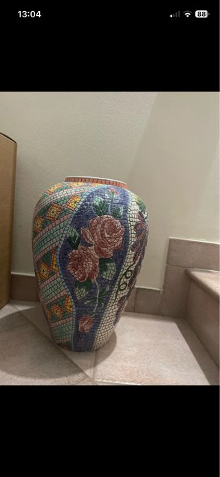 Vaso Ceramica Vietri Floreale Grande