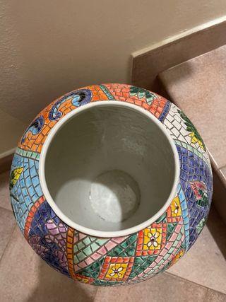 Vaso Ceramica Vietri Floreale Grande