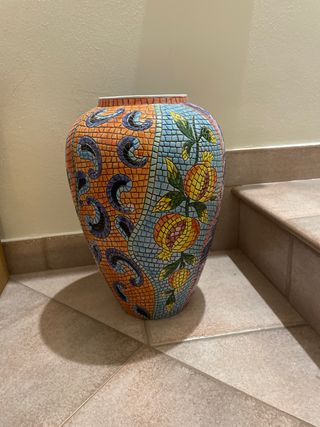 Vaso Ceramica Vietri Floreale Grande