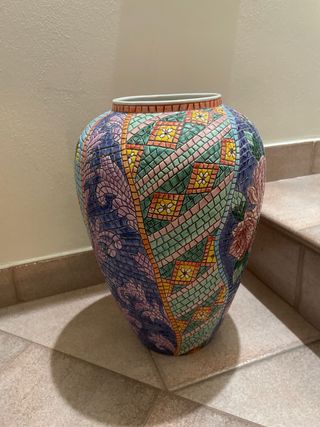 Vaso Ceramica Vietri Floreale Grande