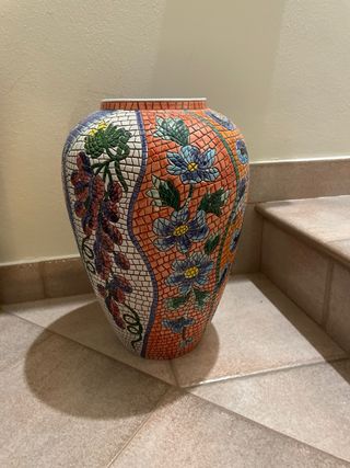 Vaso Ceramica Vietri Floreale Grande