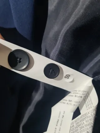 Traje Zara Slim Fit Azul Marino Talla M