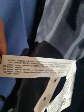 Traje Zara Slim Fit Azul Marino Talla M