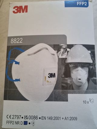 Mascarillas FFP2 3M 8822 (10 unidades)