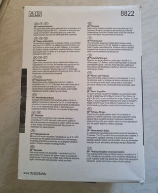 Mascarillas FFP2 3M 8822 (10 unidades)