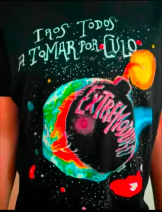 CAMISETA NEGRA - EXTREMODURO/ IROS TODOS - XXL