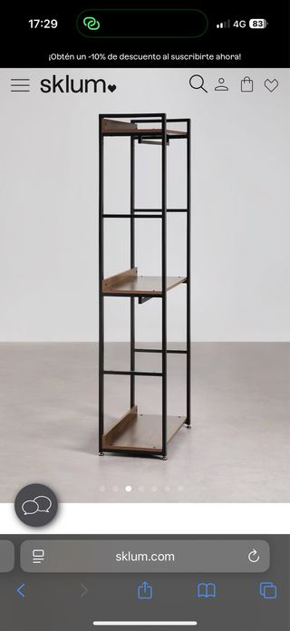 Armario Abierto Acero y MDF ARISTER