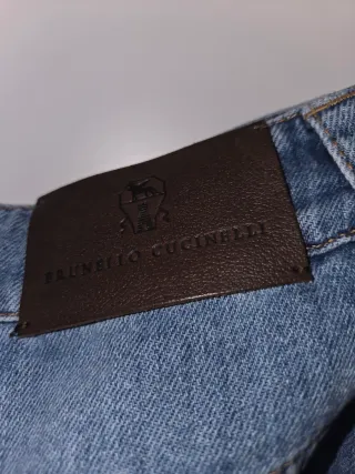 Jeans Brunello Cucinelli dritti blu