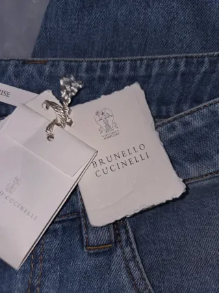 Jeans Brunello Cucinelli dritti blu
