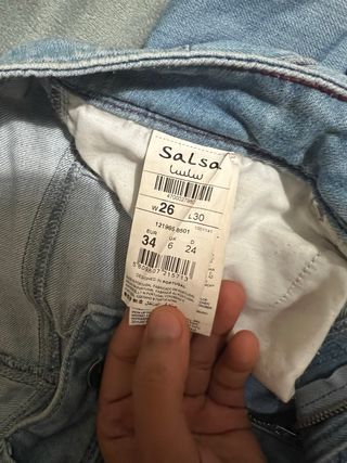 Pantalones Salsa Push Up Talla 34