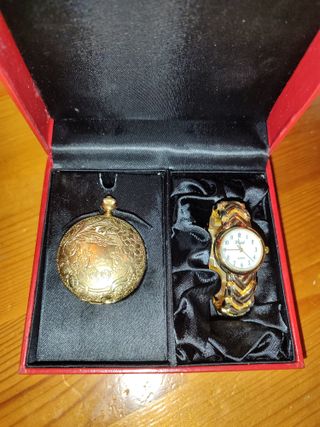 Set 2 orologi da taschino e da polso nuovi