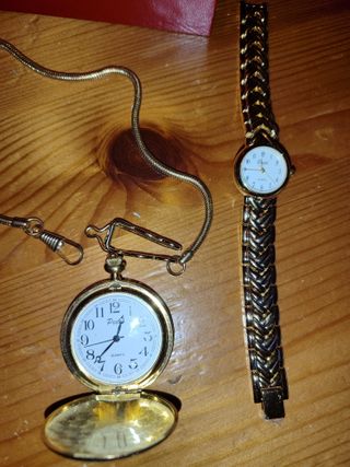Set 2 orologi da taschino e da polso nuovi