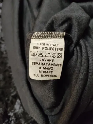 Abito lungo nero lucido