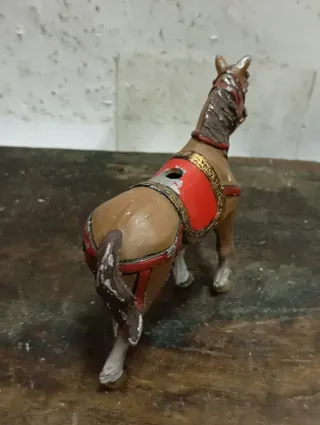 LIQUIDACIÓN 2026 Caballo miniatura de plomo decora