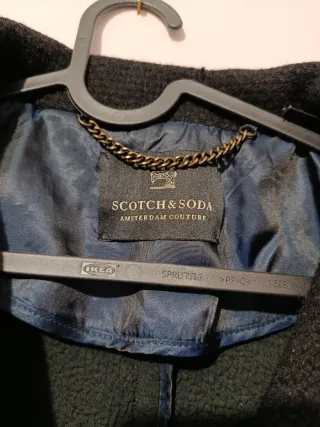 Abrigo Lana Scotch & Soda Talla L Negro