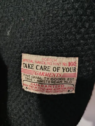 Abrigo Lana Scotch & Soda Talla L Negro