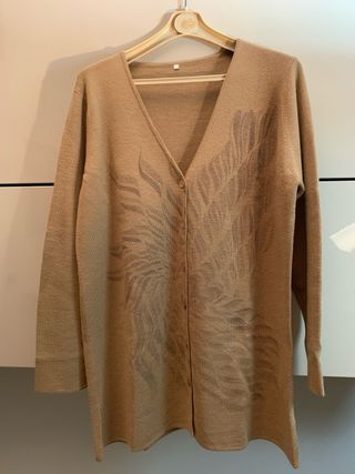 Maglia Pura Lana Beige Tg L