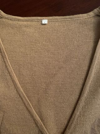 Maglia Pura Lana Beige Tg L