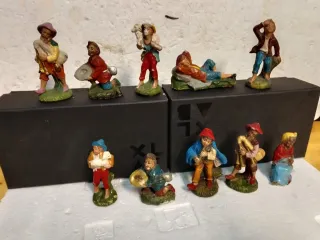 Pastori presepe gesso vintage anni 60